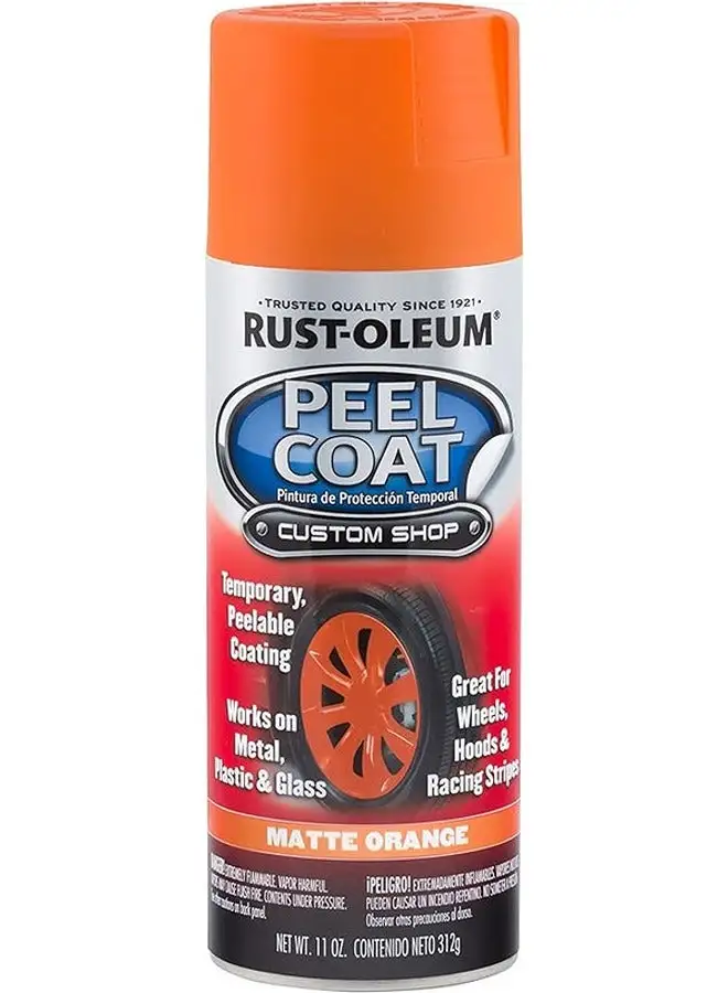 RUST-OLEUM AUTOMOTIVE SPRAY PAINT PEELCOAT MAT ORANGE - 284316