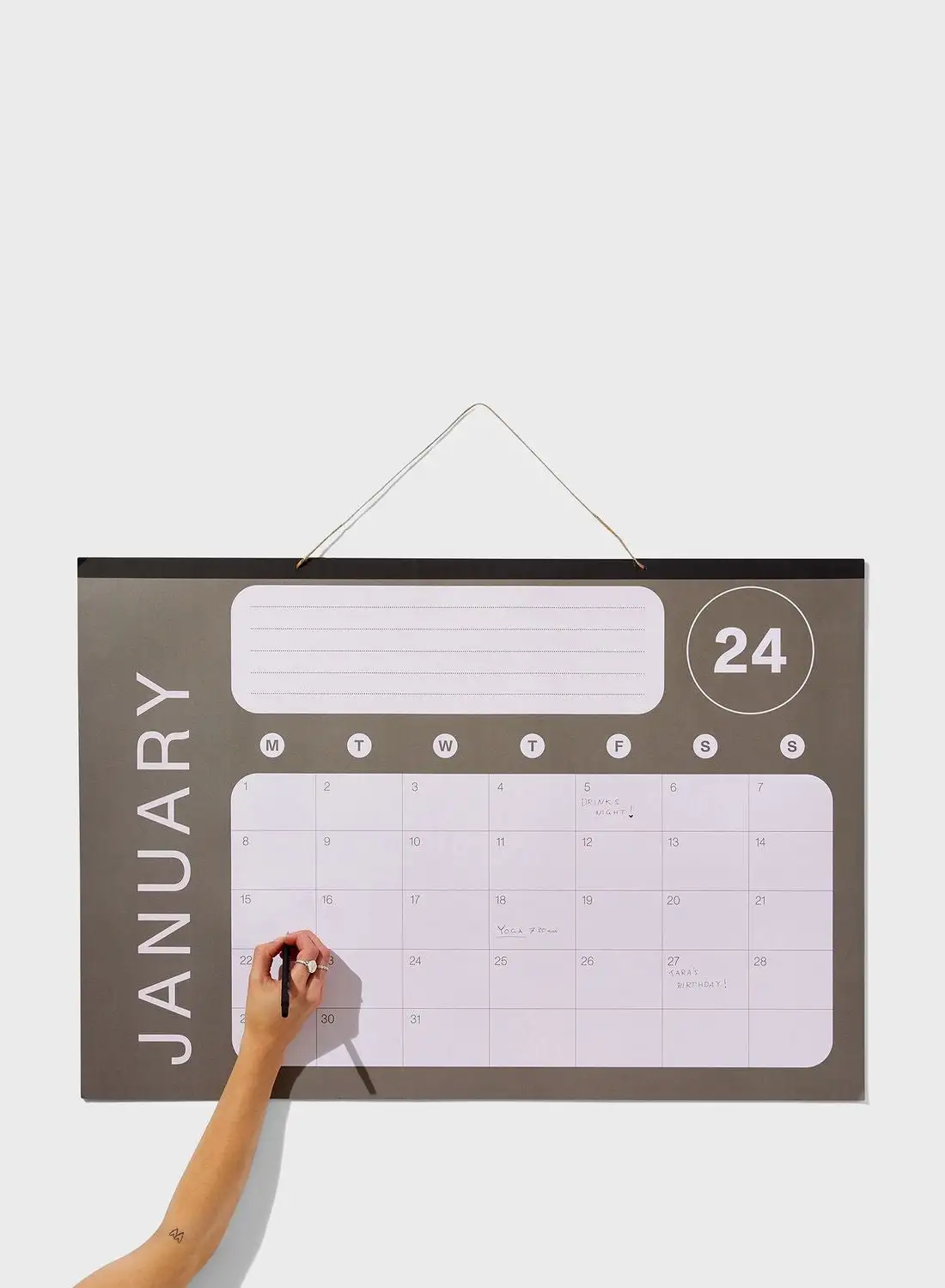 Typo A1 2024 Hanging Calendar