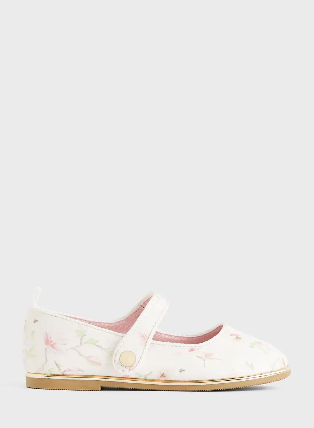 حذاء باليرينا بطبعة زهور للأطفال من H&M