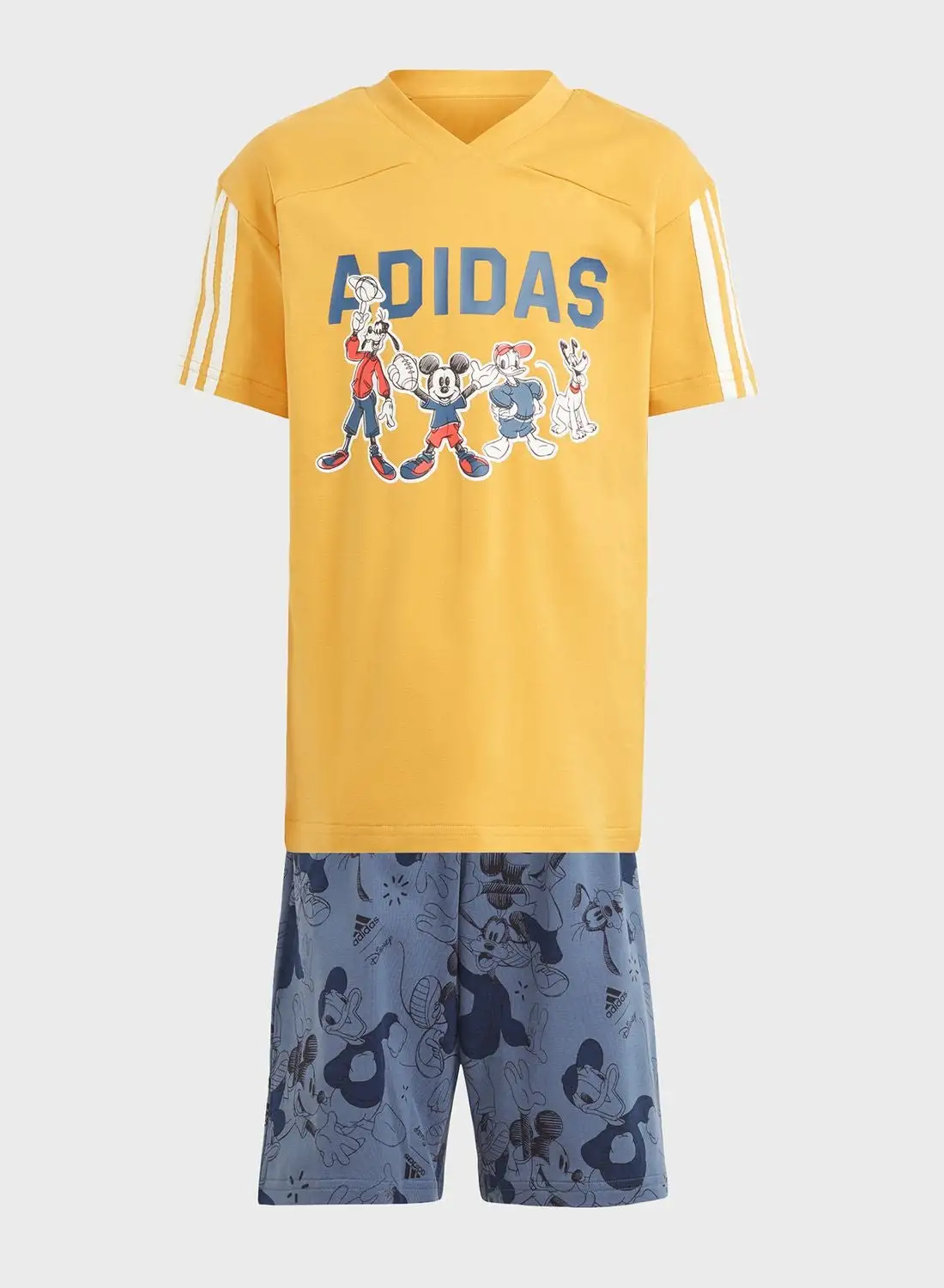 Adidas Little Kids Disney Mickey Mouse T-Shirt Set
