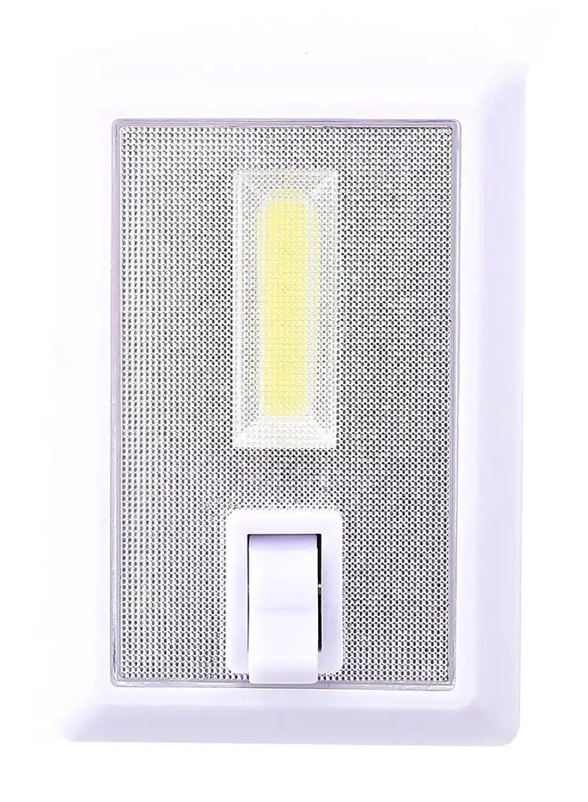 LAWAZIM Cordless LED Light With Switch White/Grey 6.5 x 9.5centimeter