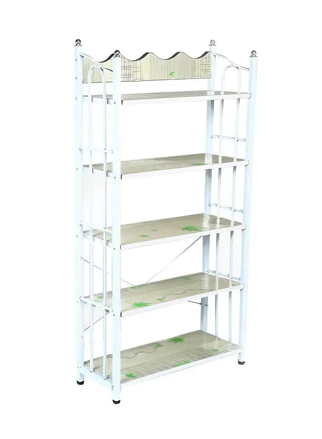 LAWAZIM 5-Shelves Shoe Rack Multicolour 24 x 64 x 120centimeter