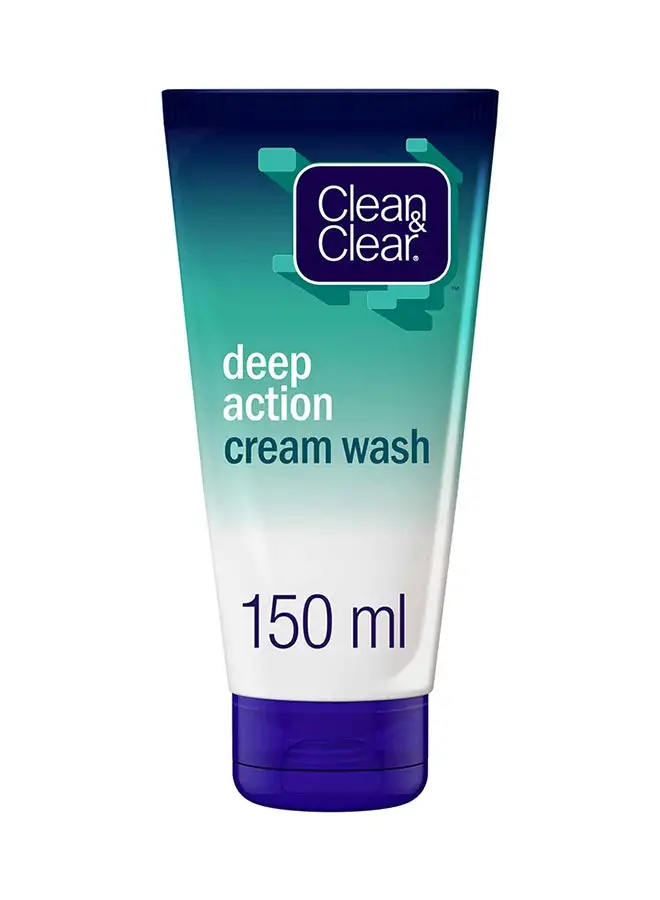 Clean & Clear Face Cream Wash Deep Action Multicolour 150ml