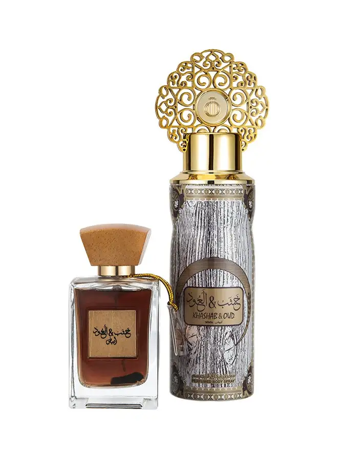 ARABIYAT Khashb Al Oud Abyad Perfume Gift Set 300ml