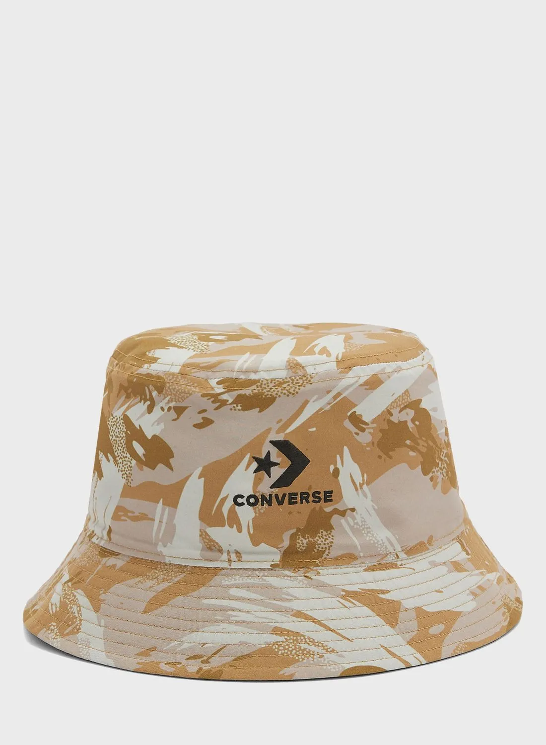 قبعة دلو ذات وجهين مموهة طلاء من CONVERSE