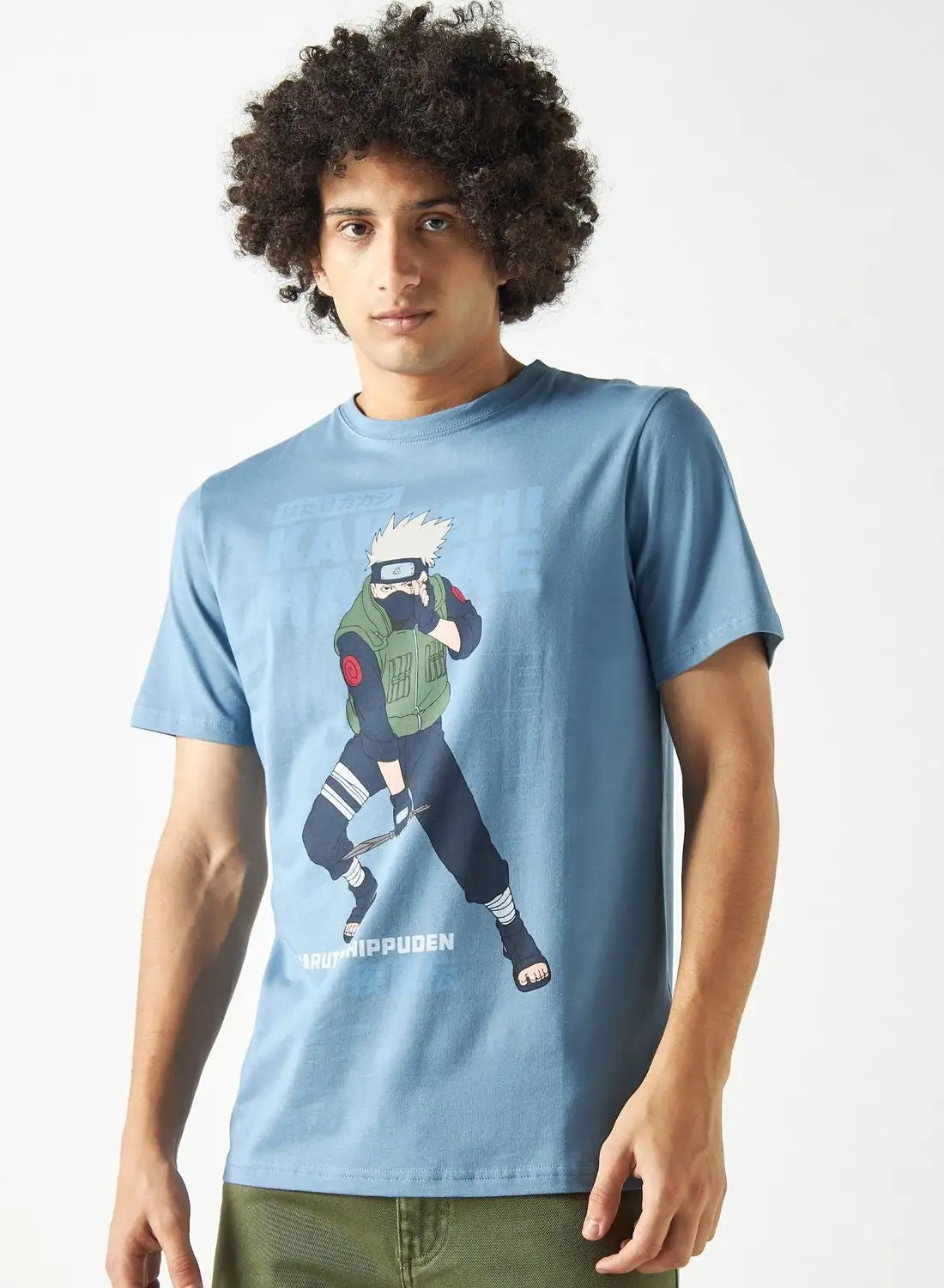 SP Characters Naruto Print Crew Neck T-Shirt