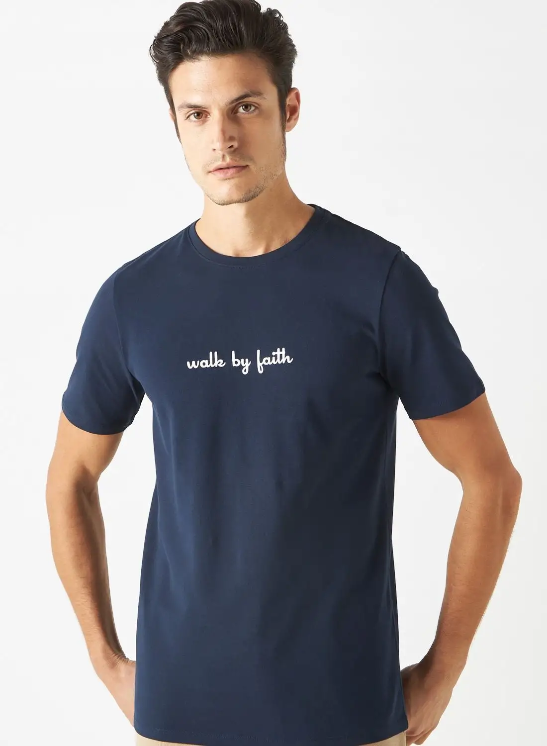 Iconic Slogan Crew Neck T-Shirt