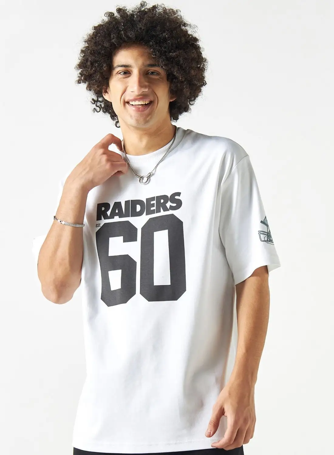 SP Characters Raiders 60 Print Crew Neck T-Shirt