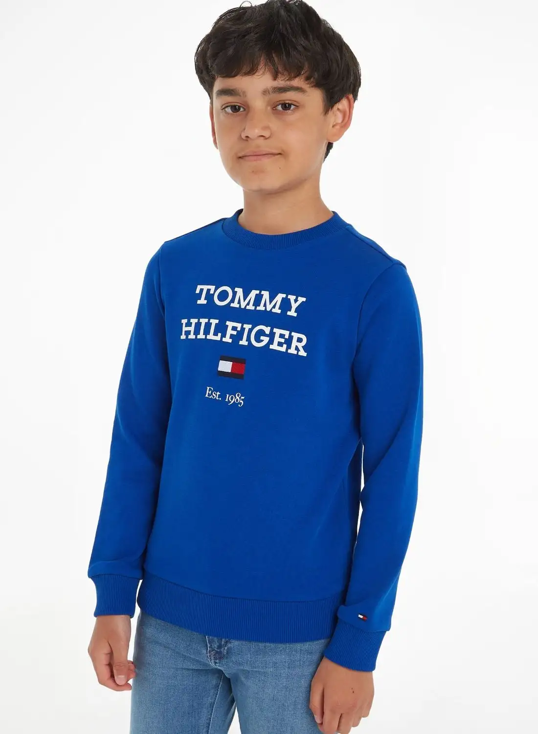 سويت شيرت بشعار تومي هيلفيغر للأطفال
