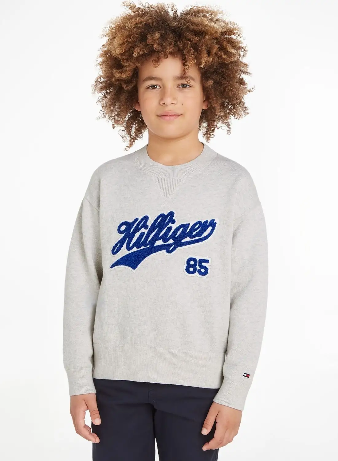 TOMMY HILFIGER Kids Knitted Script Sweater
