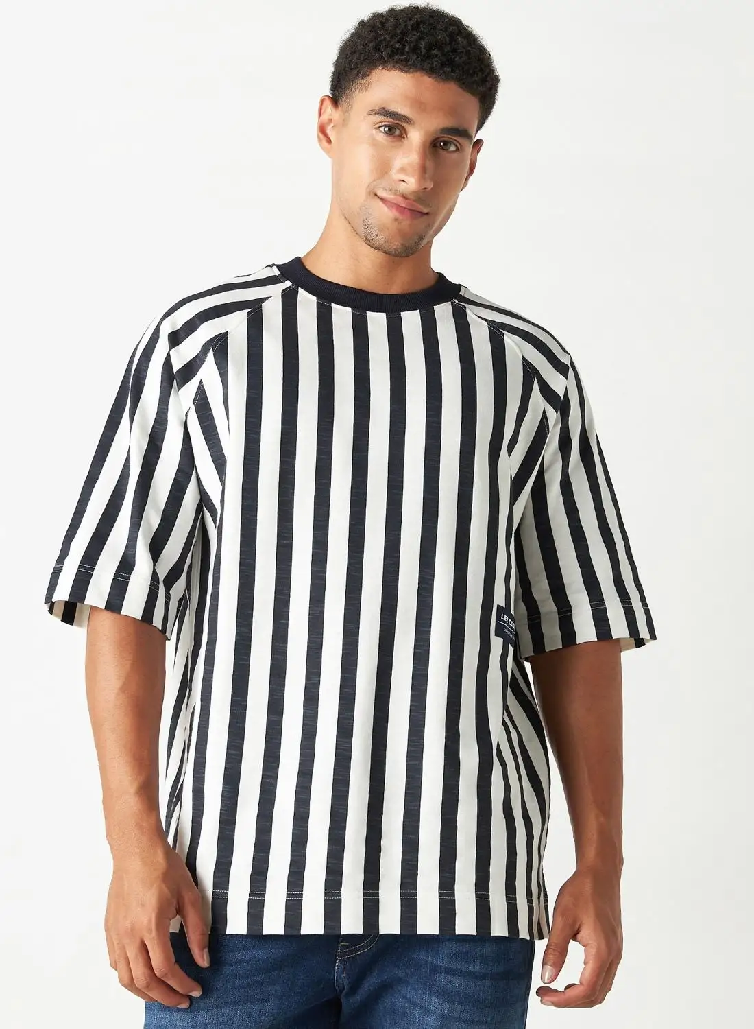 Lee Cooper Striped Crew Neck T-Shirt