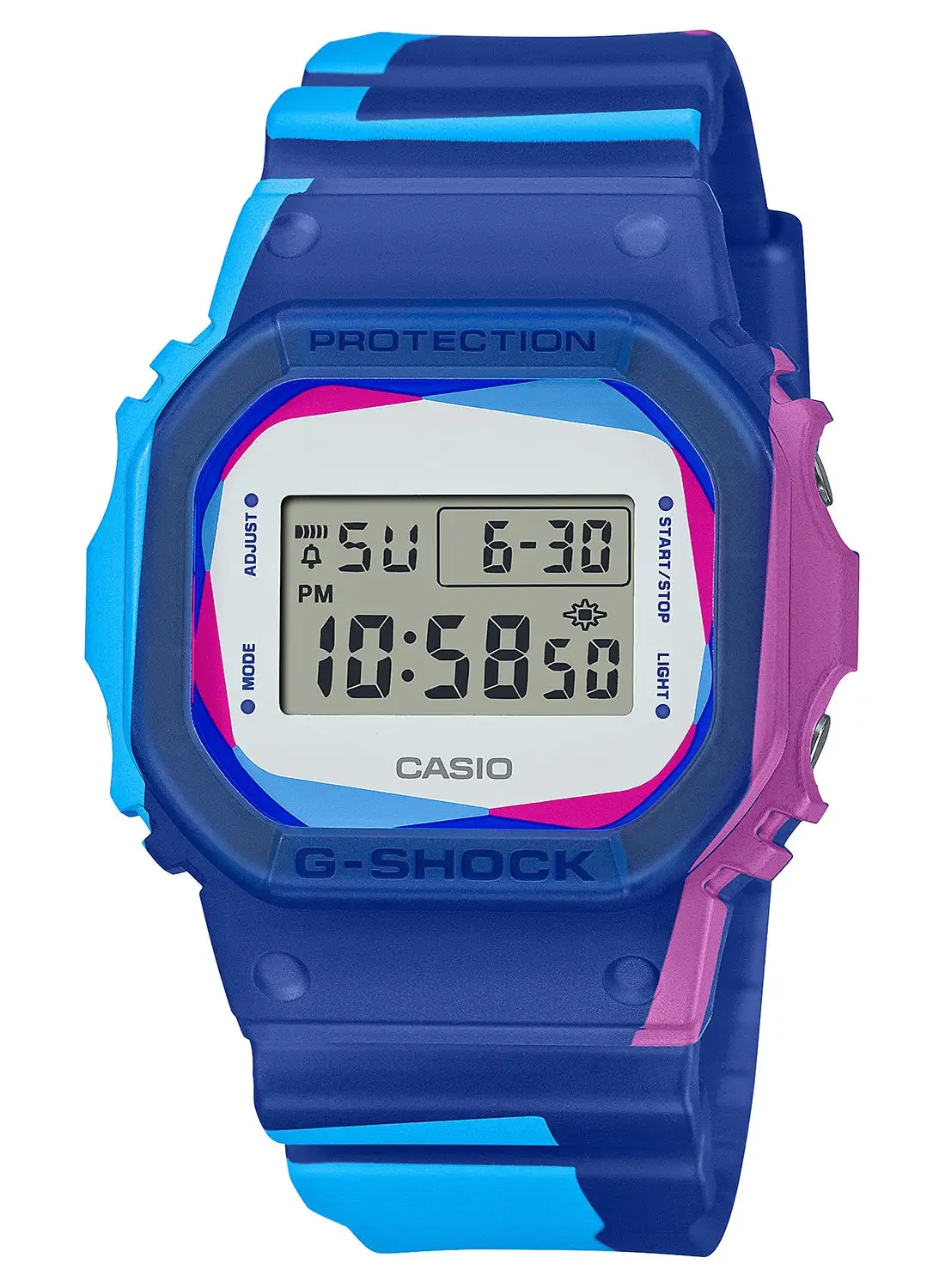 G-SHOCK Men's Digital Resin Wrist Watch DWE-5600PR-2DR - 40 Mm