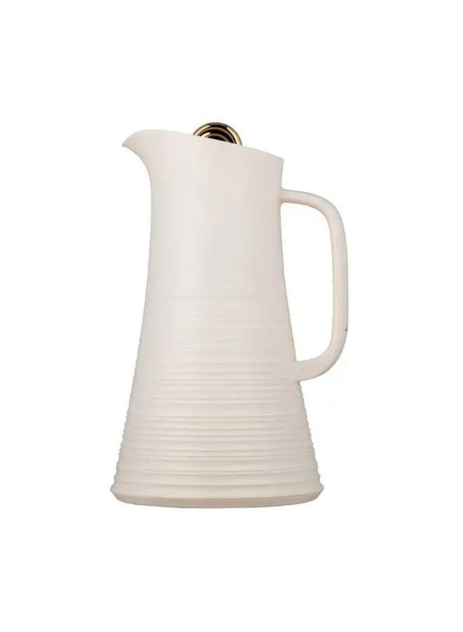 Alsaif Deva  Coffee And Tea Vacuum Flask   1.0 Liter  Ivory/Gold