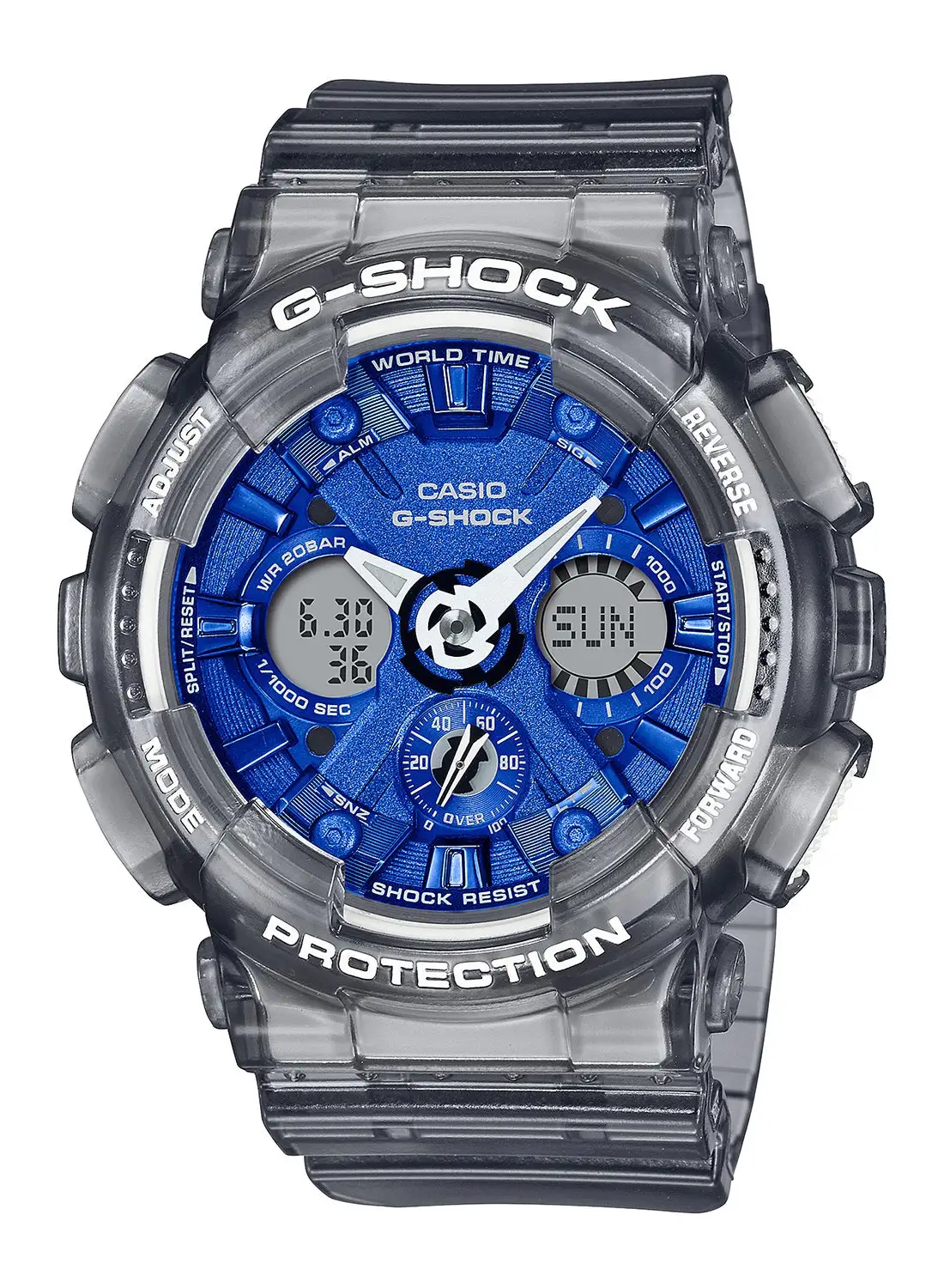 G-SHOCK Women's Analog+Digital Resin Wrist Watch GMA-S120TB-8ADR - 38 Mm