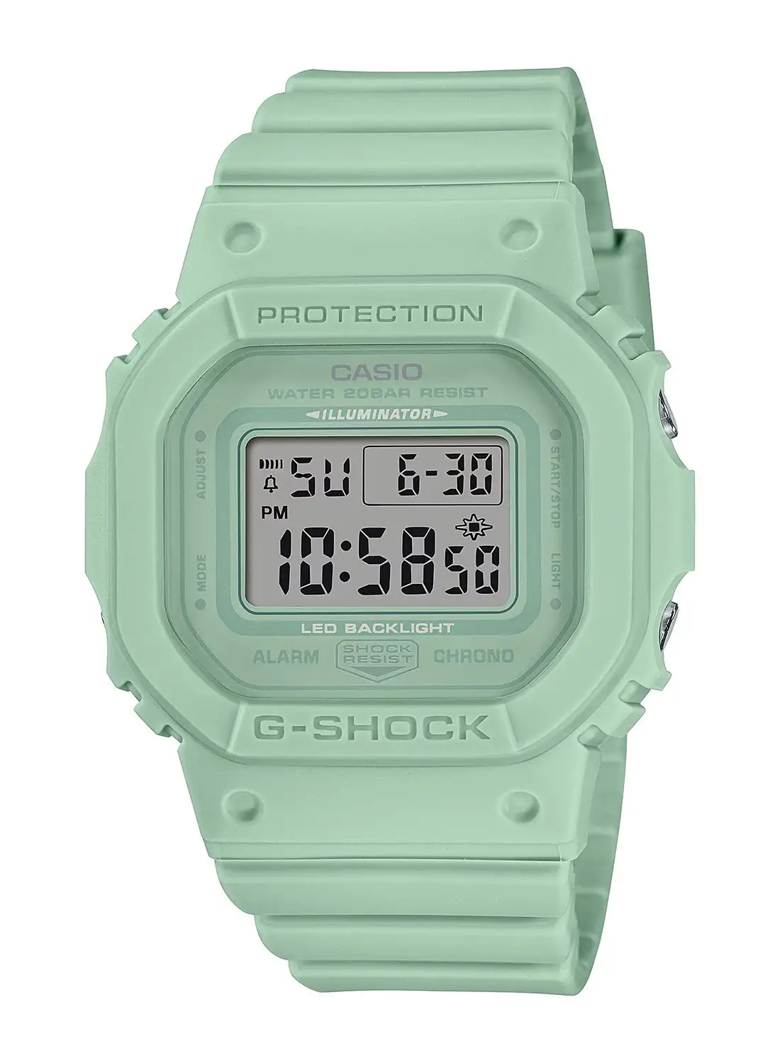 جي شوك ساعة يد نسائية رقمية راتنج GMD-S5600BA-3DR - 38 ملم