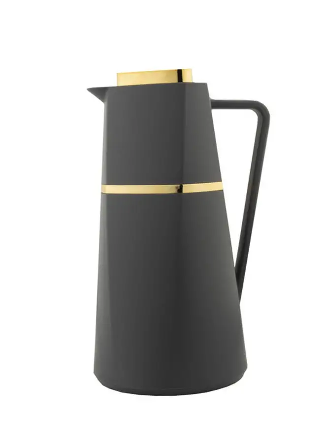 Alsaif Deva Coffee And Tea Vacuum Flask 1.0 Liter Grey/Gold