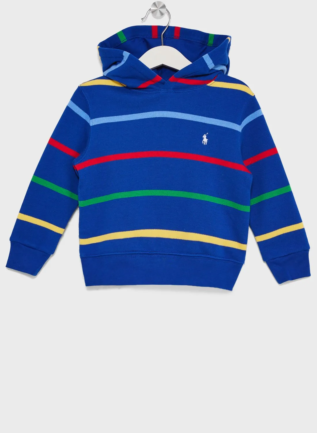 POLO RALPH LAUREN Kids Striped Hooded Sweatshirt