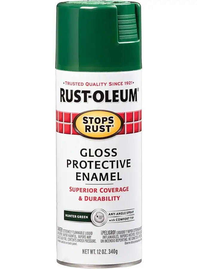 RUST-OLEUM Rust-Oleum 250704 Stops Rust Spray Paint, 12 oz, Gloss Lobster Red