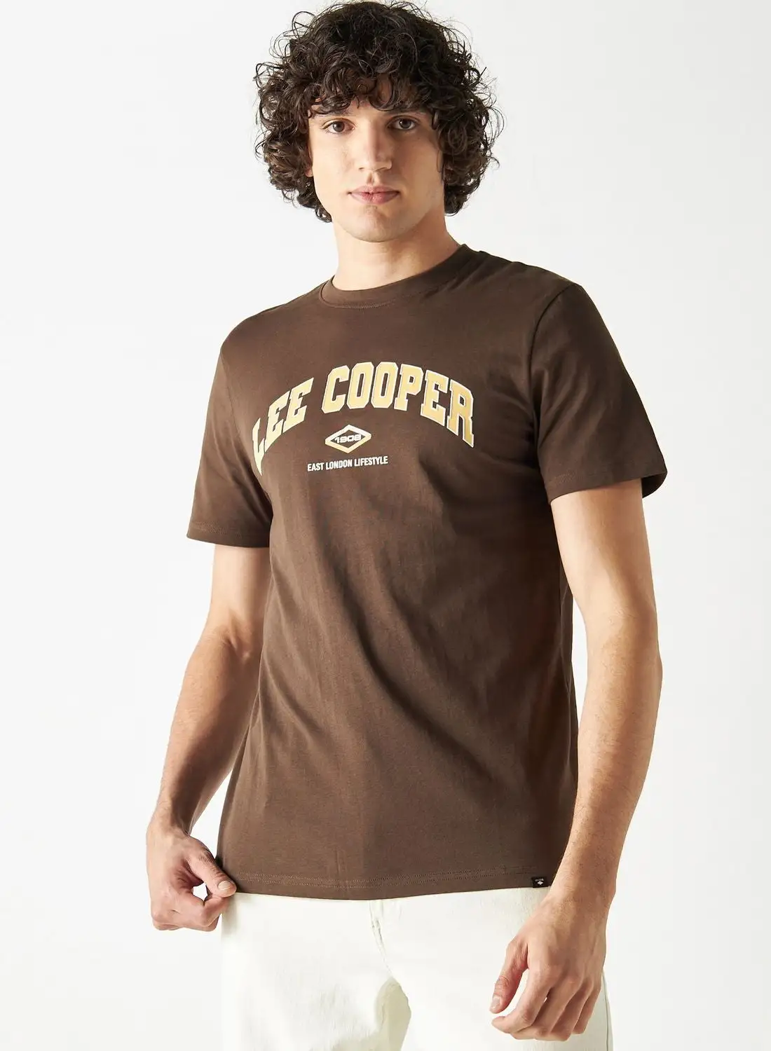 Lee Cooper Slogan Crew Neck T-Shirt