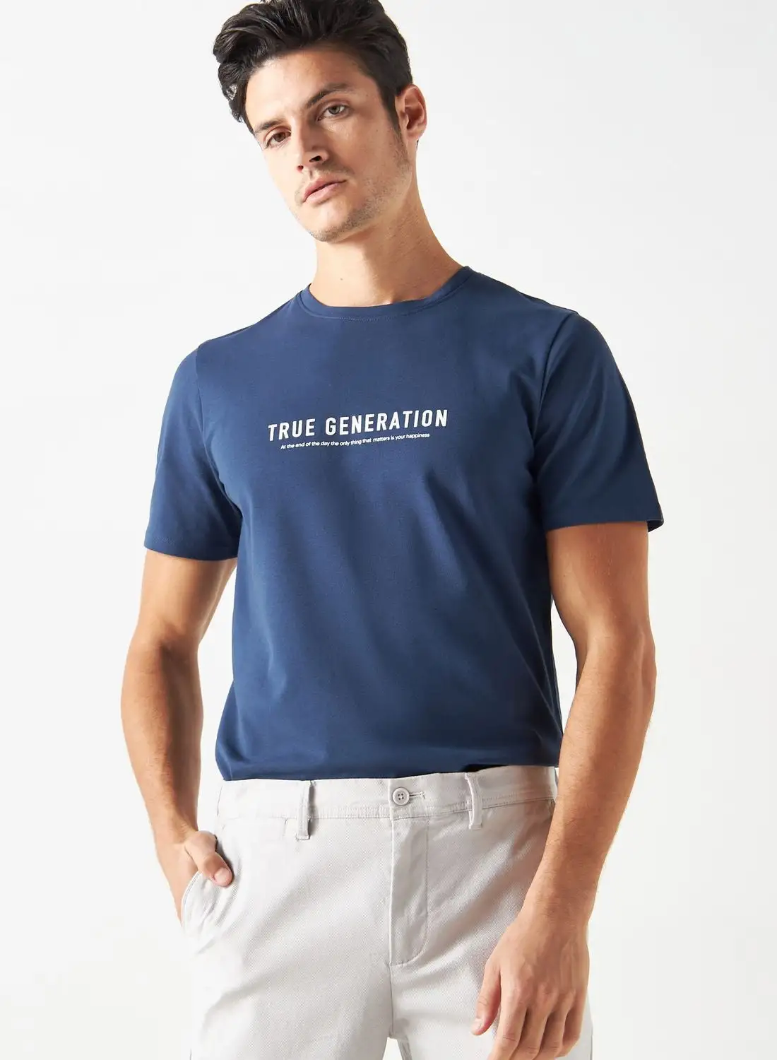 Iconic Slogan Crew Neck T-Shirt