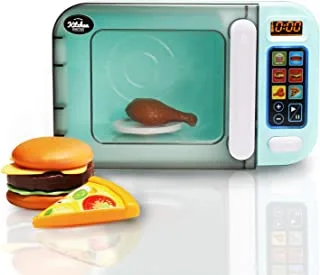 Jeeves Jr. Kids Microwave Oven Toy Electronic Pretend Microwave Play Home My First Kitchen Appliance for Toddlers