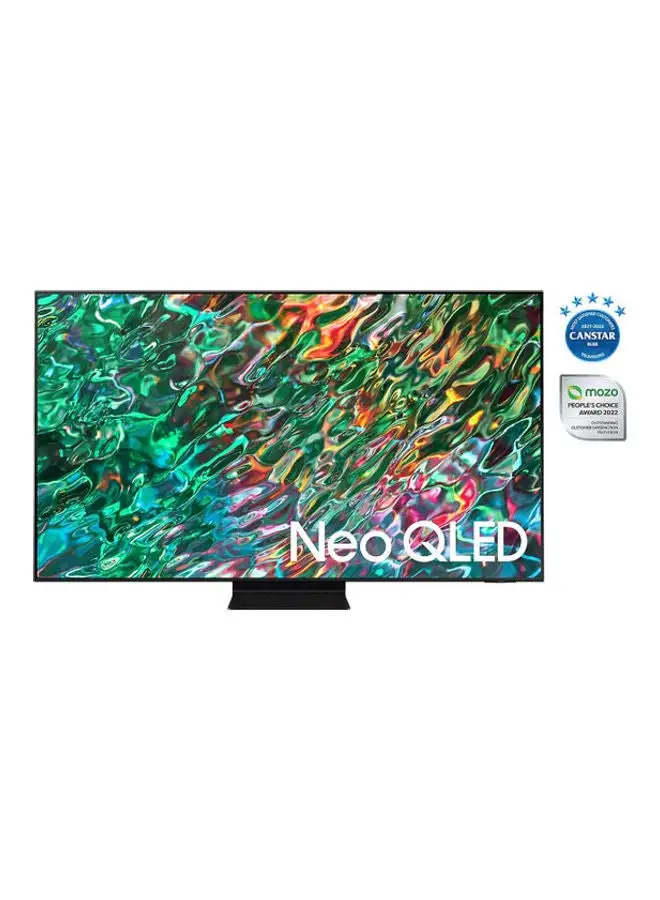Samsung 65 Inch Smart TV, Neo QLED 4K, Carbon Silver, 2023, Neural Quantum Processor 4K, Anti Reflection, OTS+, And Native 120HZ Refresh Rate QA65QN90CAUXSA Black