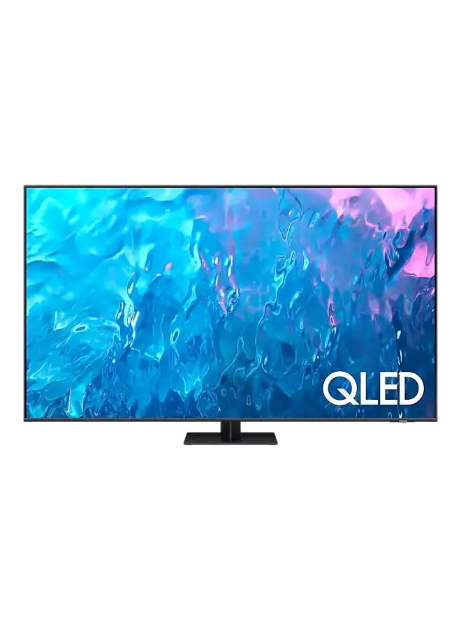 Samsung 55 Inch Smart TV, QLED, Titan Gray, 2023, Quantum Processor 4K, Motion Enhancemnet, HDR10+, And Native 120HZ Refresh Rate QA55Q70CAUXSA Black