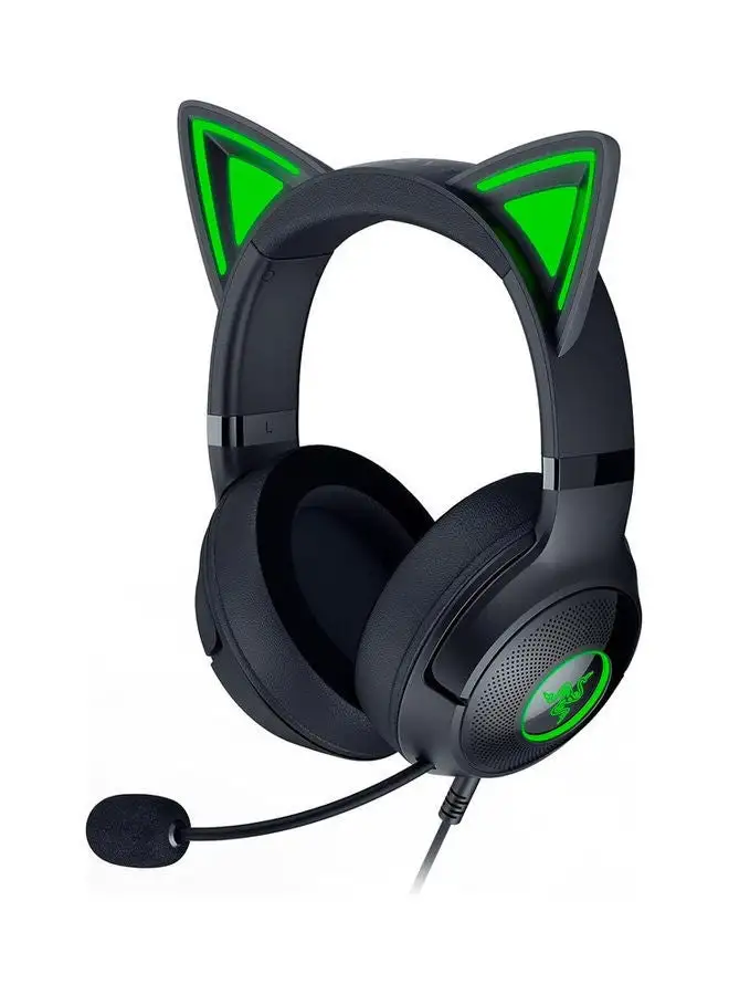 RAZER Razer Kraken Kitty V2 - Wired RGB Headset with Kitty Ears - Black