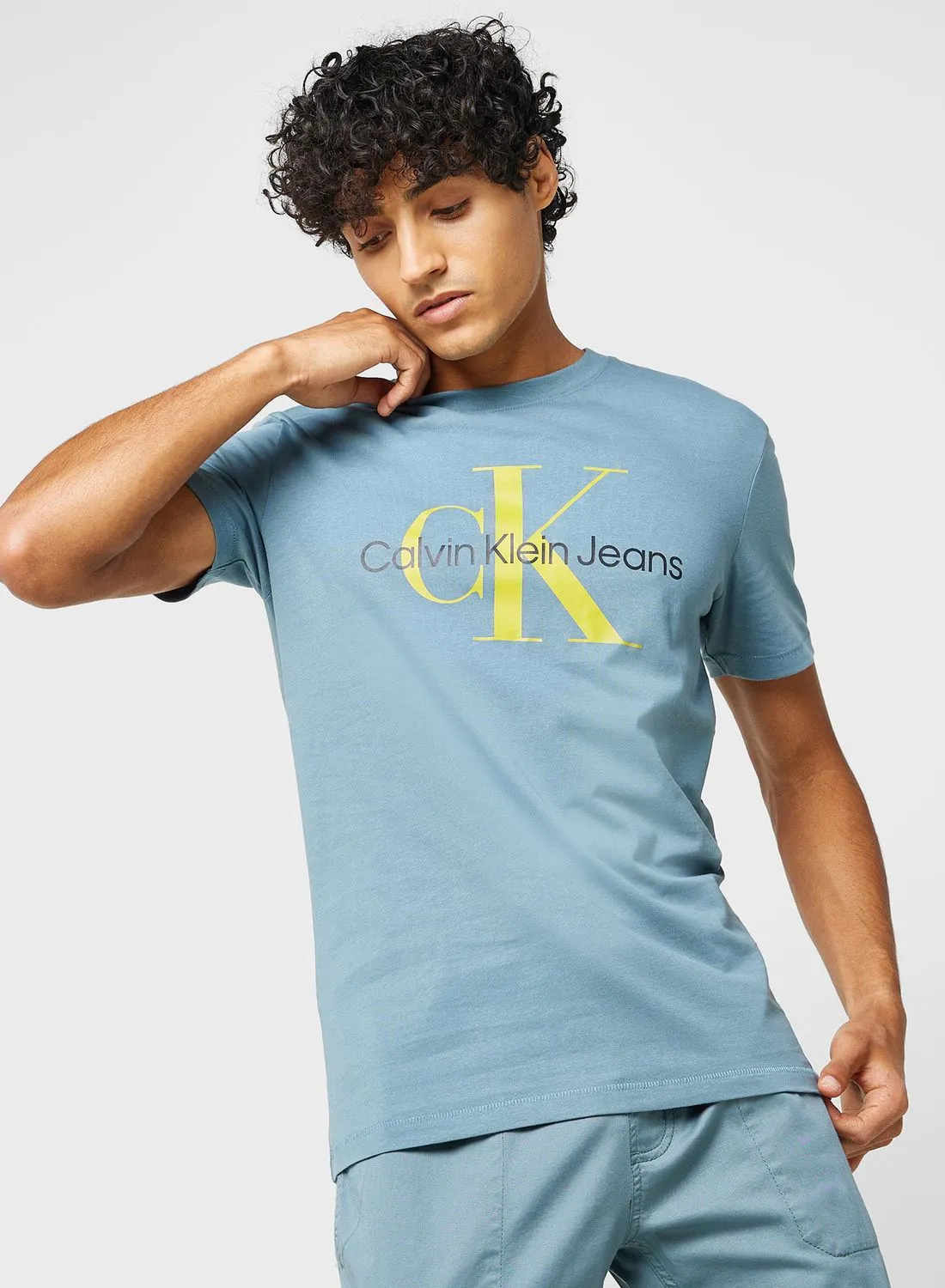Calvin Klein Jeans Mono Logo Crew Neck T-Shirt