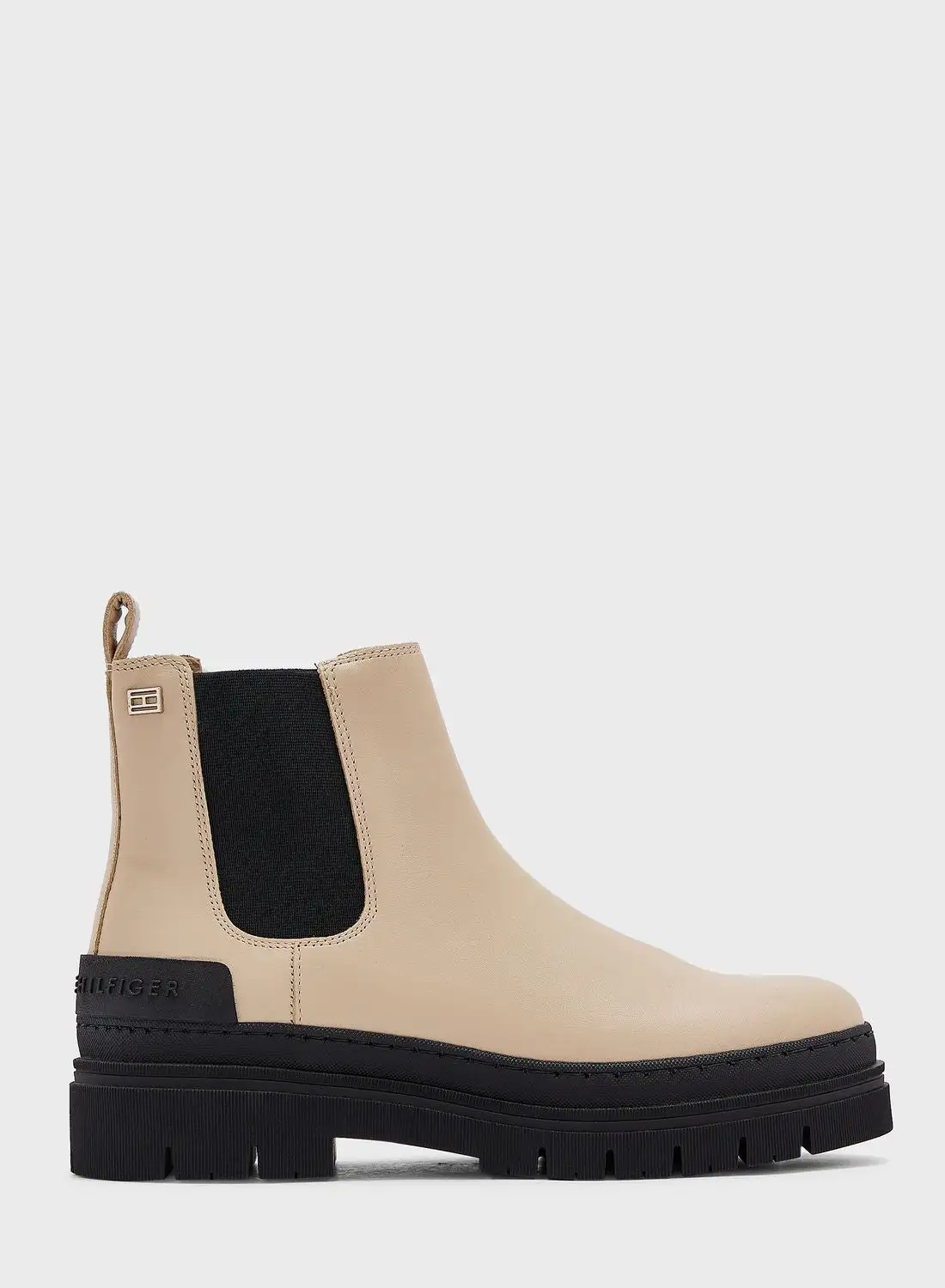TOMMY HILFIGER Casual Leather Ankle Boots