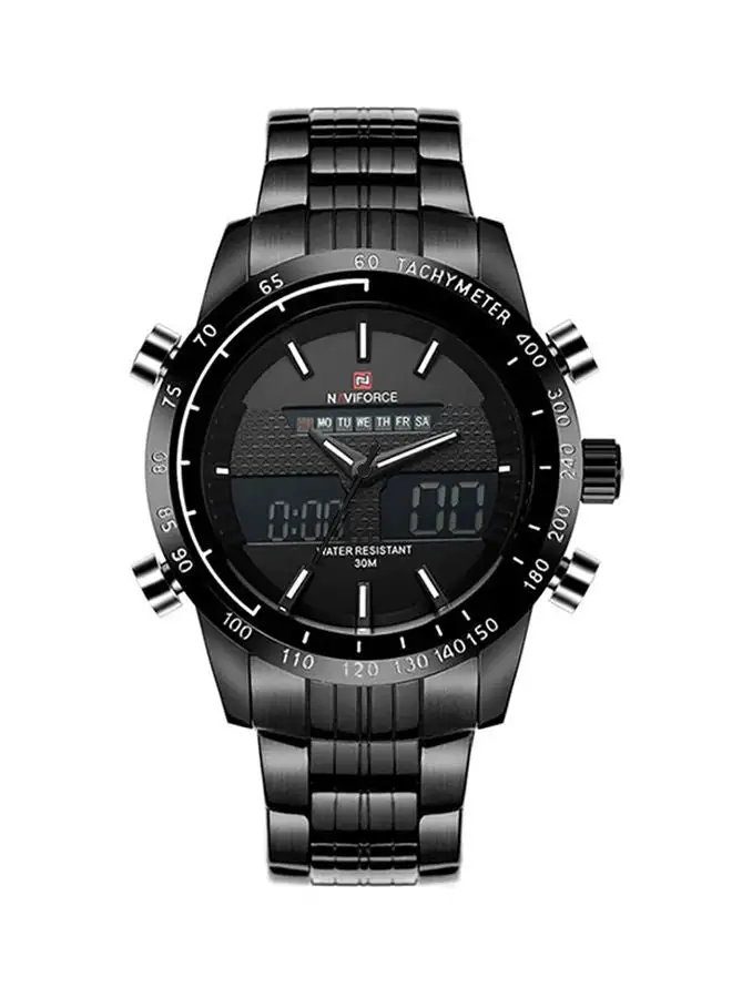 NAVIFORCE Men's Water Resistant Analog & Digital Watch NF9024 - 46 mm - Black