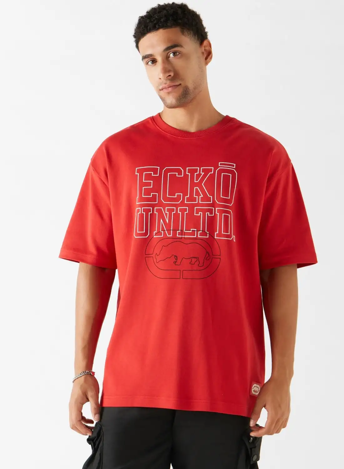 Ecko Logo Print Crew Neck T-Shirt