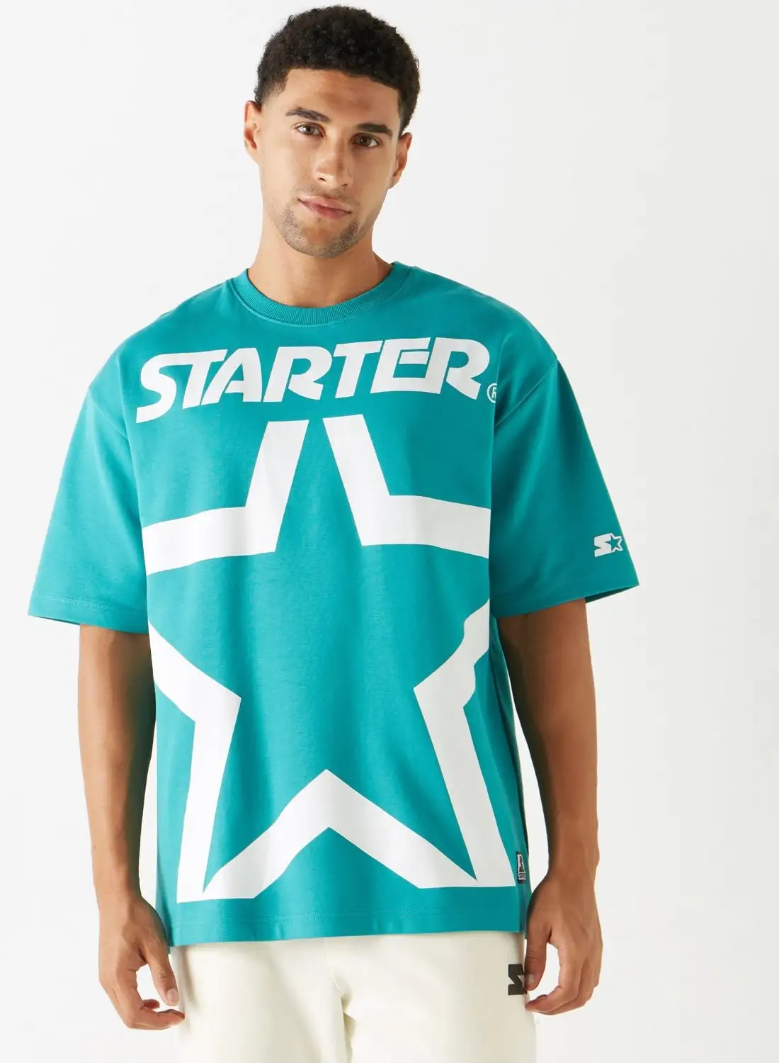 STARTER Logo Print Crew Neck T-Shirt