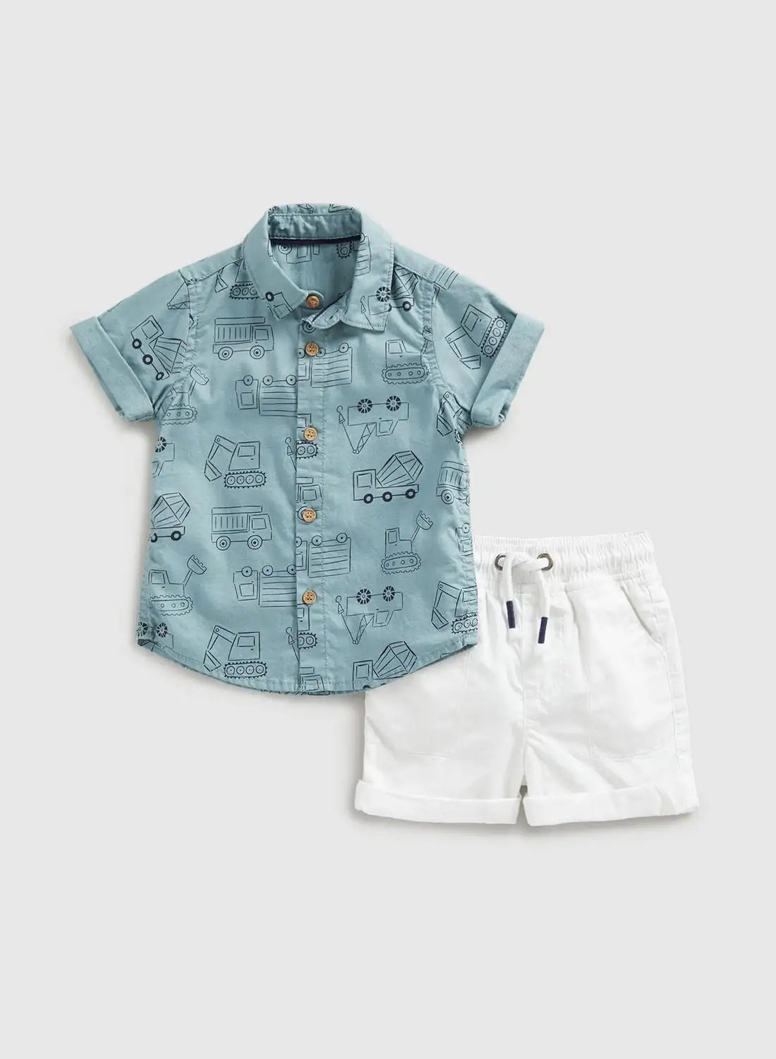 mothercare Infant Graphic Shirt With Short Set