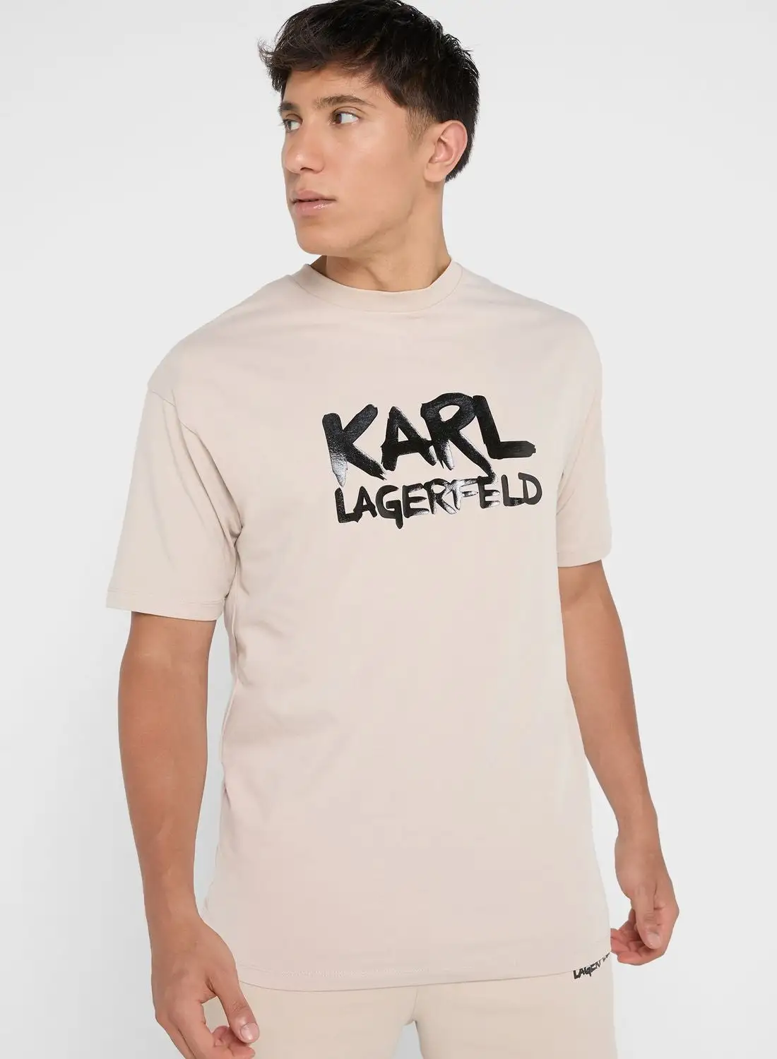 Karl Lagerfeld Logo Crew Neck T-Shirt