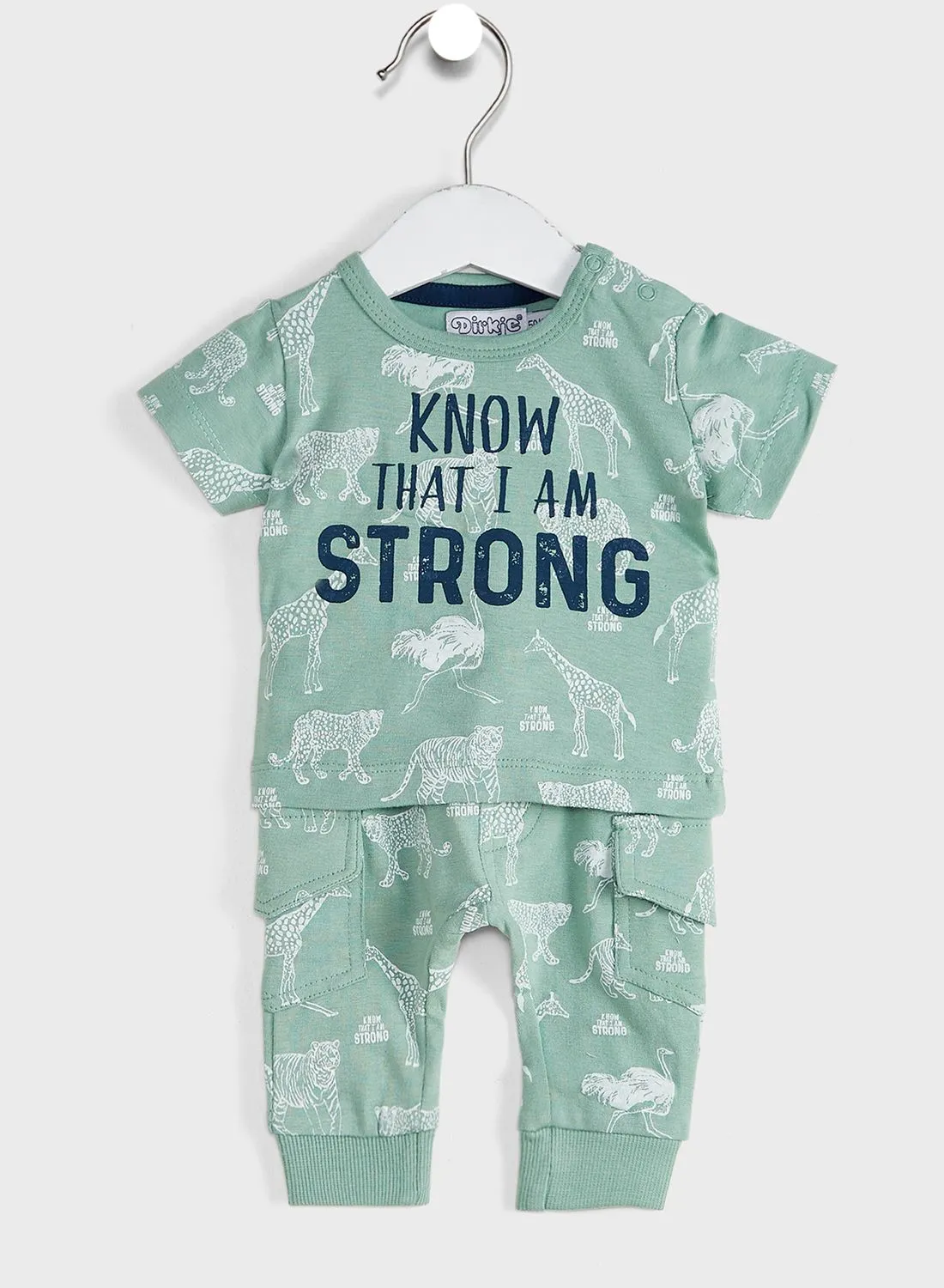 Dirkje Infant Camo T-Shirt + Trousers Set