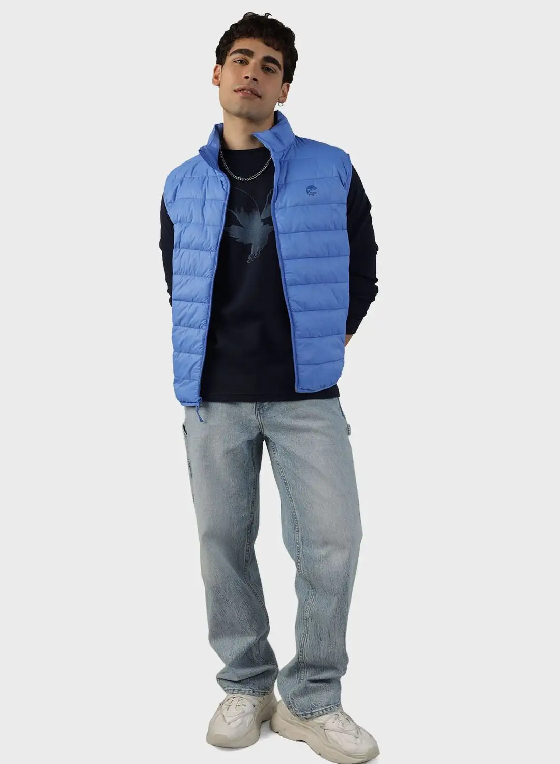 American Eagle Zip Through Puffer Vest