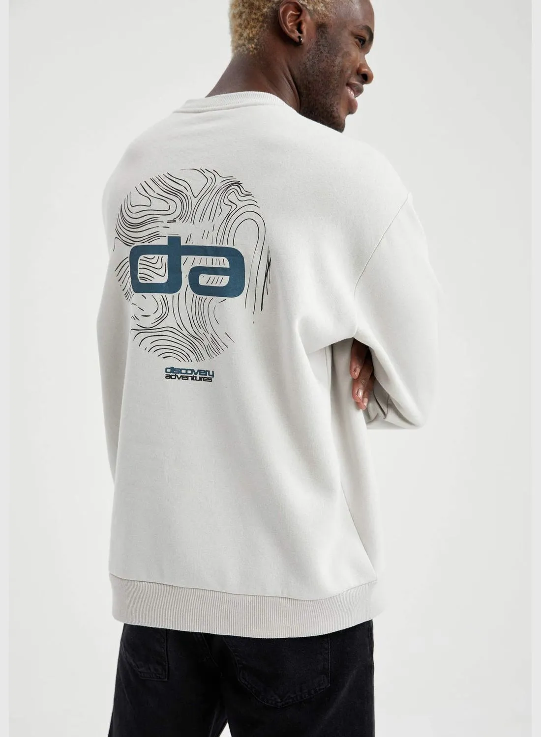DeFacto Discovery Licenced Oversize Long Sleeve Sweatshirt