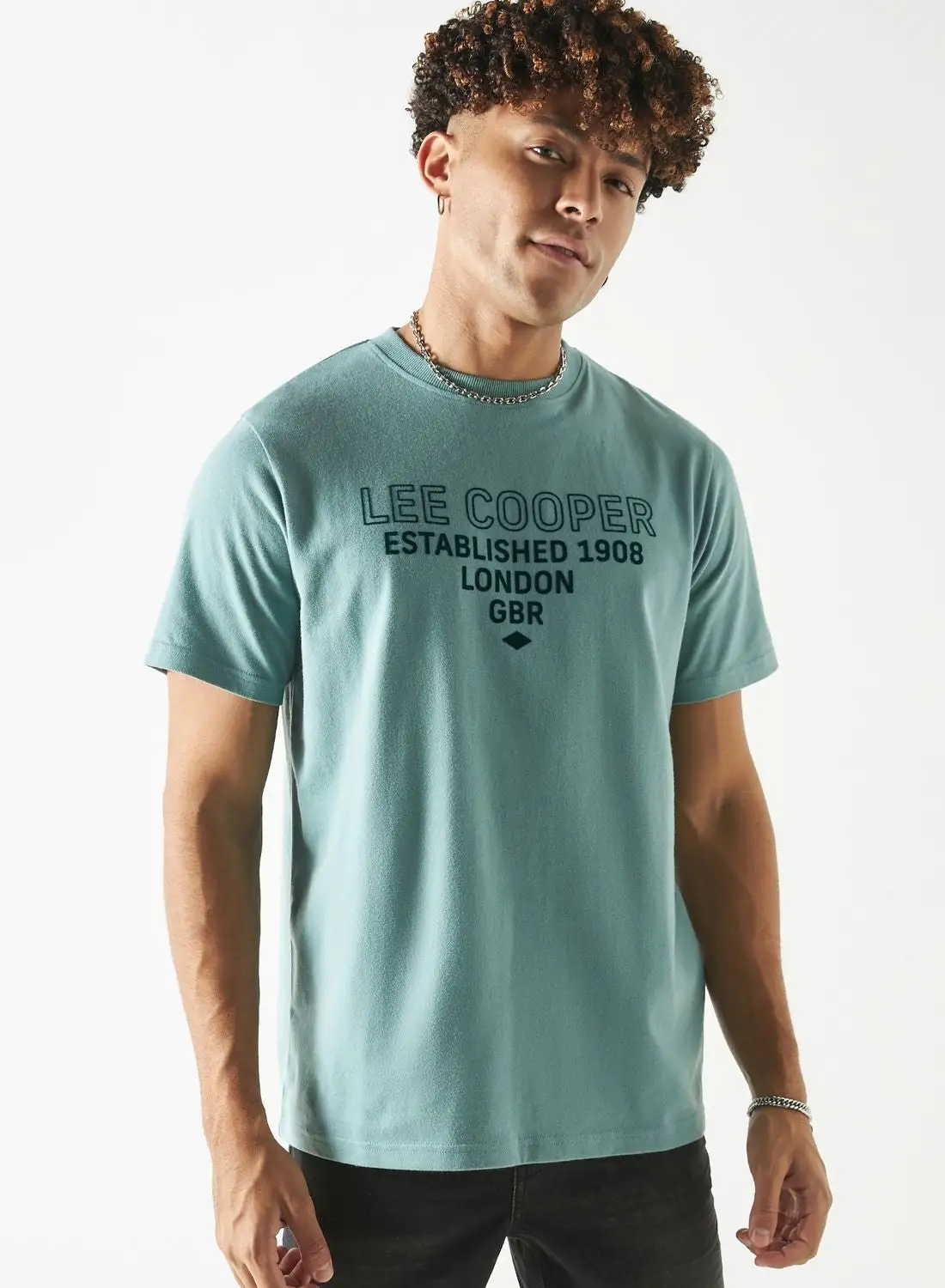 Lee Cooper Slogan Crew Neck T-Shirt