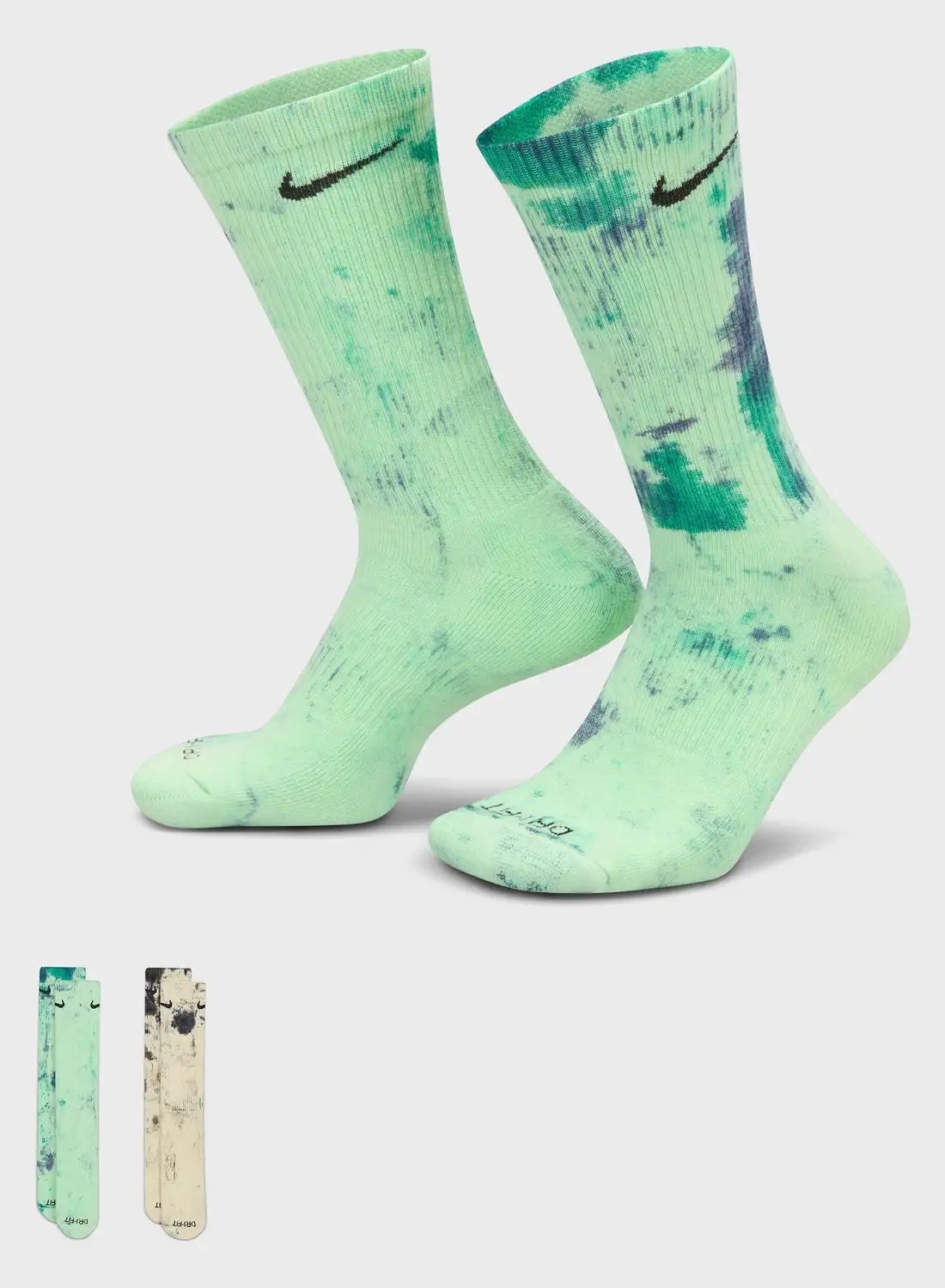 Nike 2 Pack Everyday Cush Crew Socks