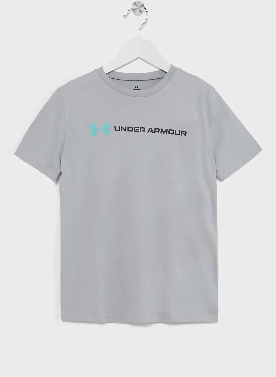 UNDER ARMOUR Boys' Wordmark Logo Short Sleeve T-shirt