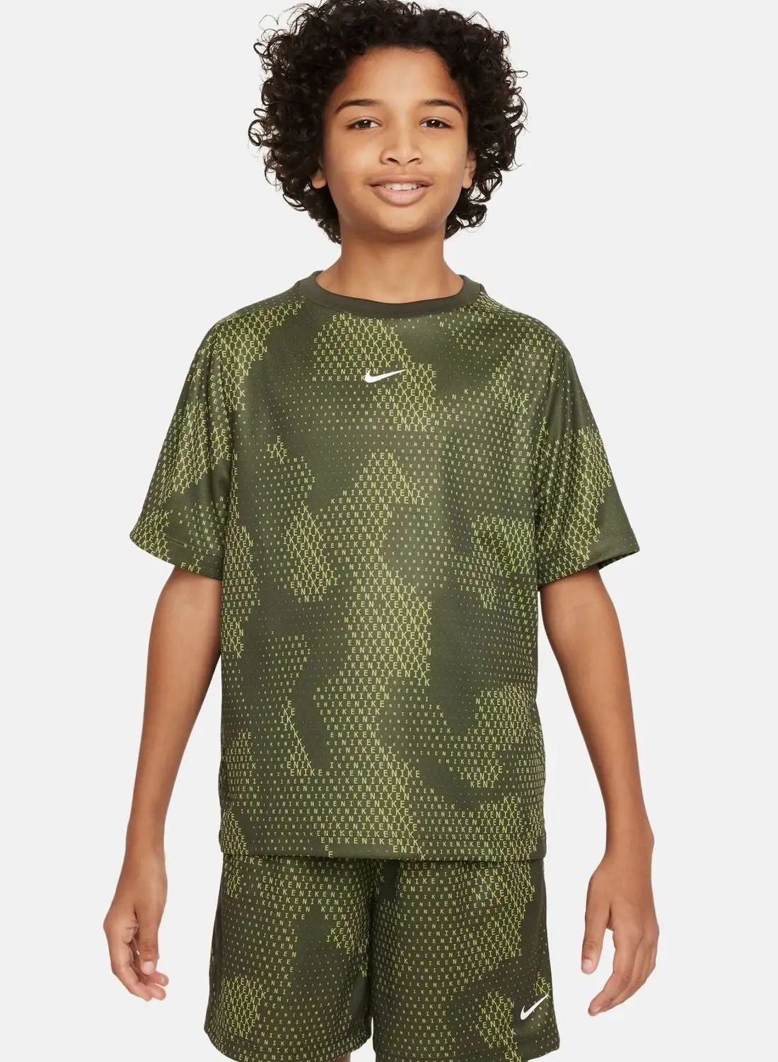 Nike Youth Dri-Fit Multi Aop T-Shirt
