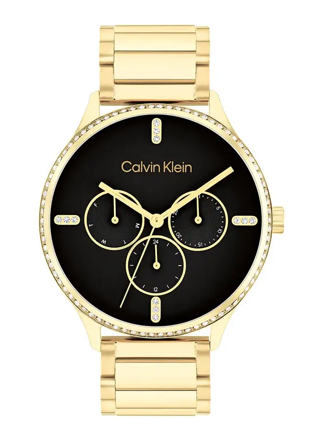 CALVIN KLEIN Women's Analog Round Shape Stainless Steel Wrist Watch 25200371 - 38 Mm