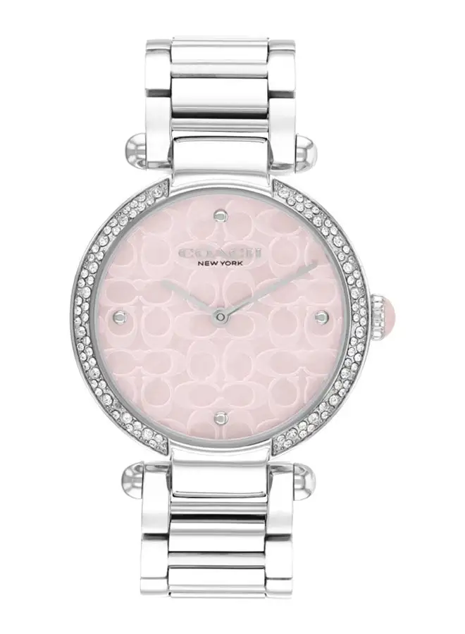 COACH Women's Analog Round Shape Stainless Steel Wrist Watch 14504182 - 34 Mm