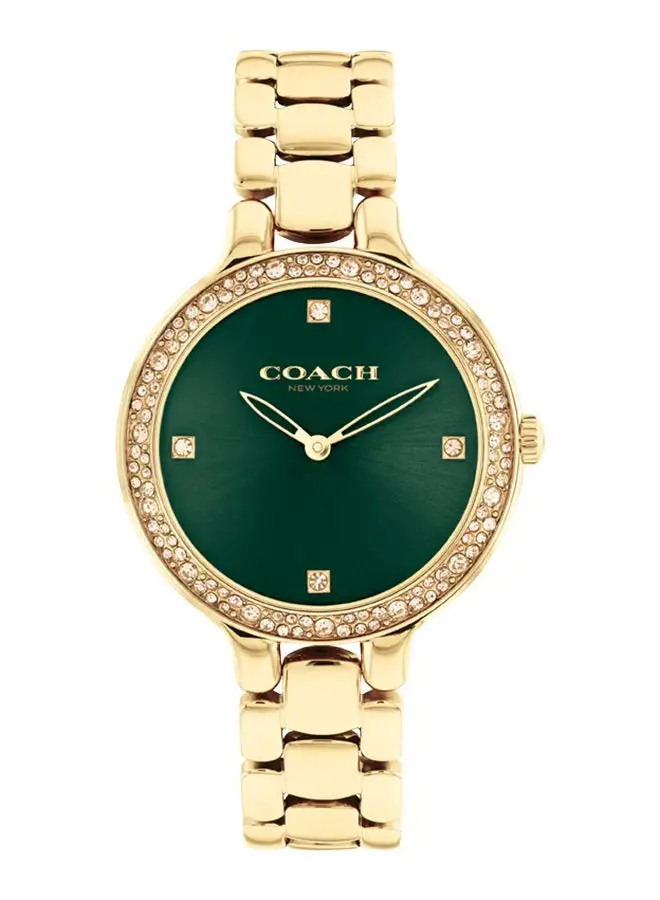 COACH Women's Analog Round Shape Stainless Steel Wrist Watch 14504251 - 32 Mm