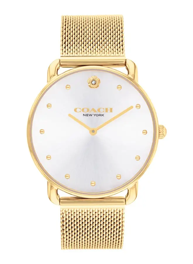 COACH Women's Analog Round Shape Stainless Steel Wrist Watch 14504208 - 36 Mm