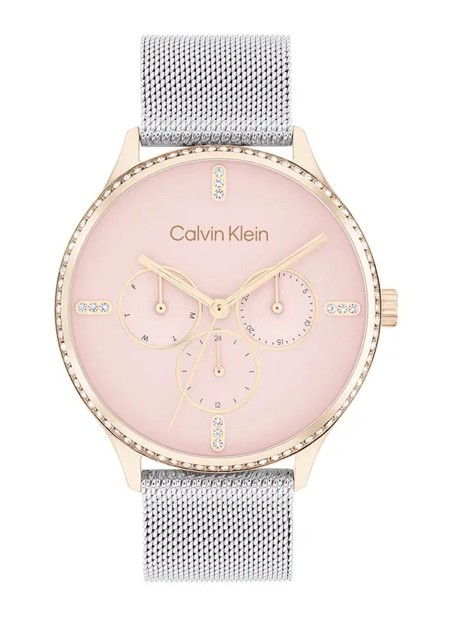 CALVIN KLEIN Women's Analog Round Shape Stainless Steel Wrist Watch 25200374 - 38 Mm