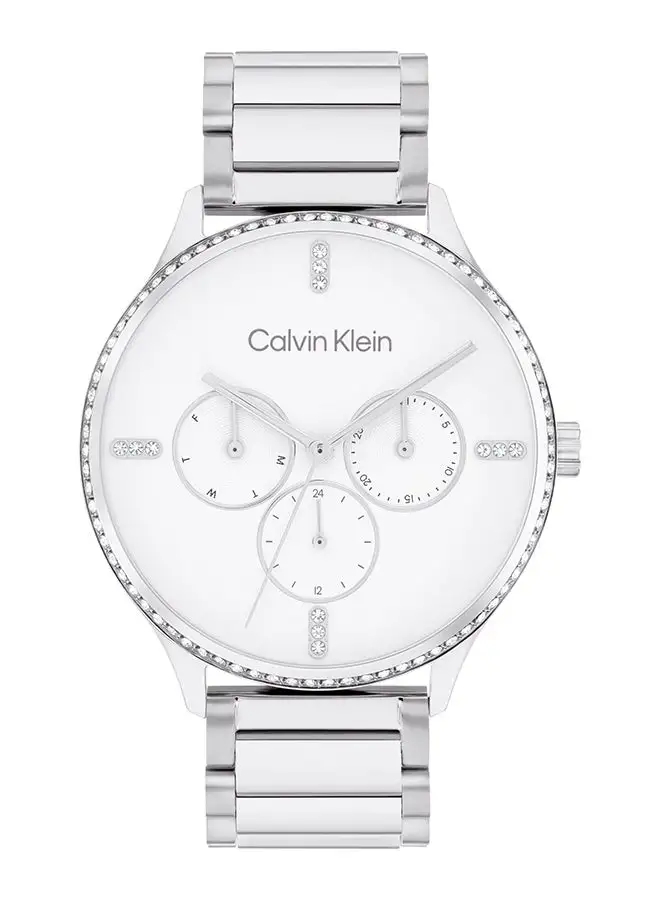 CALVIN KLEIN Women's Analog Round Shape Stainless Steel Wrist Watch 25200373 - 38 Mm