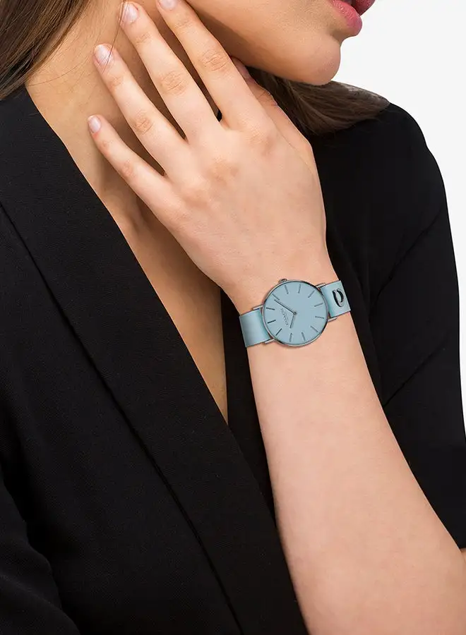 COACH Women's Analog Round Shape Leather Wrist Watch 14503923 - 36 Mm