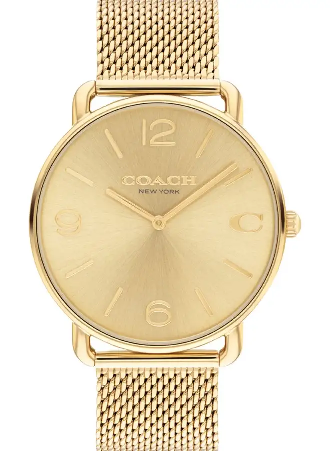 COACH Men's Analog Round Shape Stainless Steel Wrist Watch 14602653 - 41 Mm